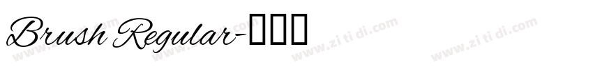 Brush Regular字体转换